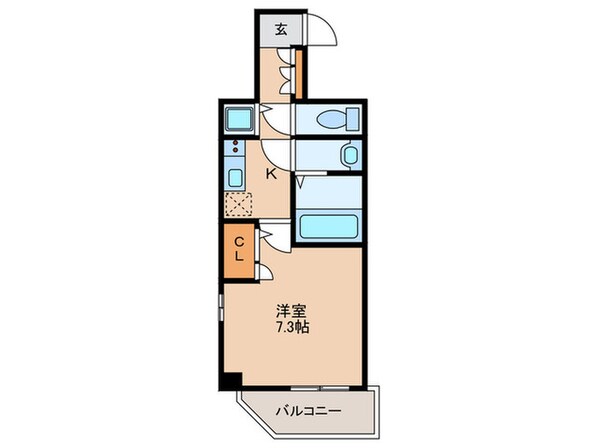 クレストタップ大阪京橋(1501)の物件間取画像